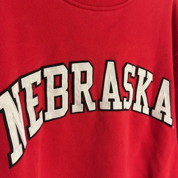 Majestic Red Nebraska Crewneck Sweater - Picture 2 of 3